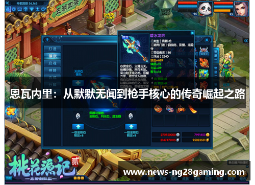 恩瓦内里:从默默无闻到枪手核心的传奇崛起之路 恩瓦内里:从默默无闻到枪手核心的传奇崛起之路