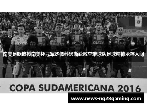 南美足联追授南美杯冠军沙佩科恩斯致敬空难球队足球精神永存人间